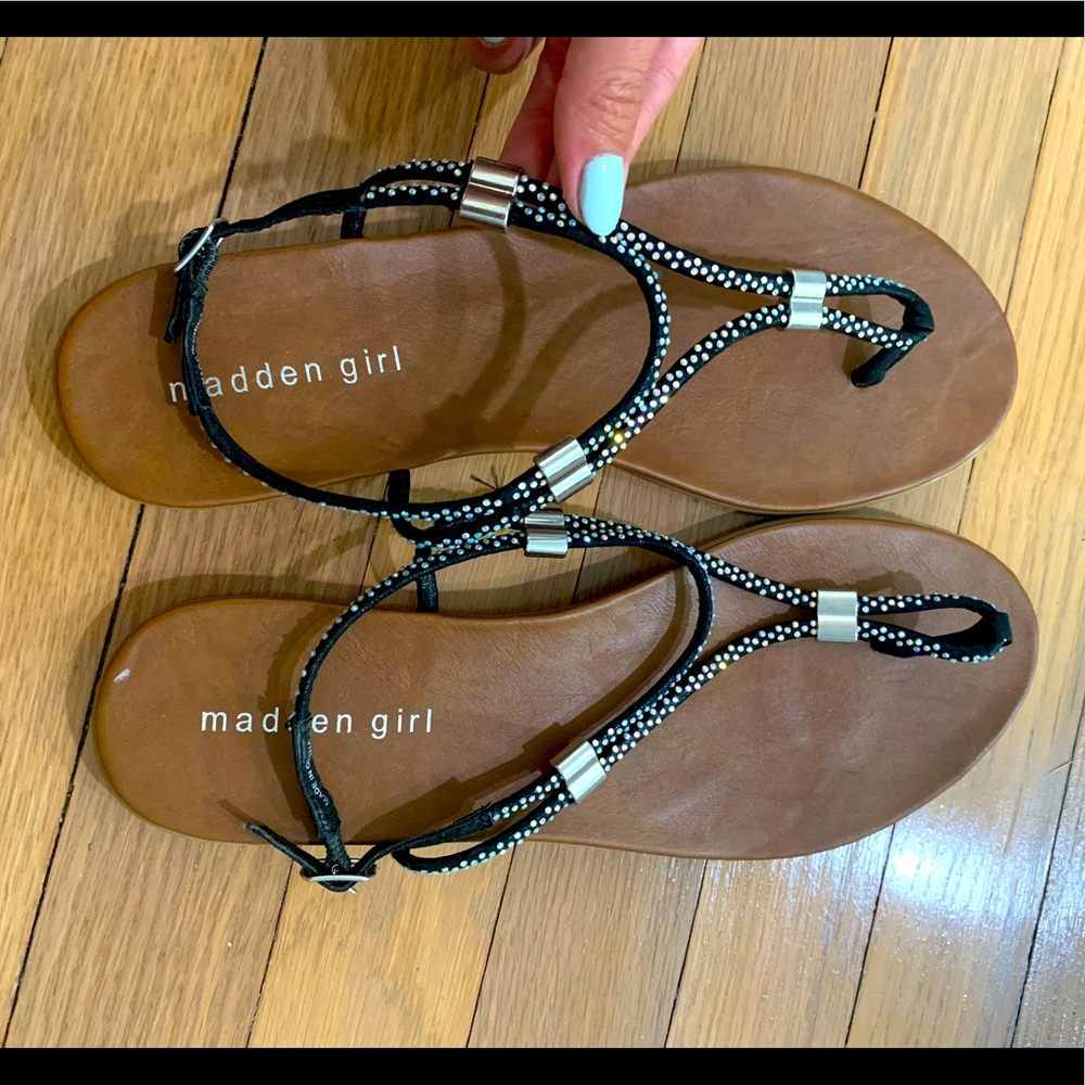 NWOT Madden Girl Festive Rhinestone Sandals